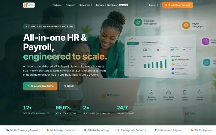 HR Fusion — Homepage